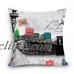 Retro Linen Cushion Cover London Paris City Street Scenery Pillowcase Home Decor   253592040375